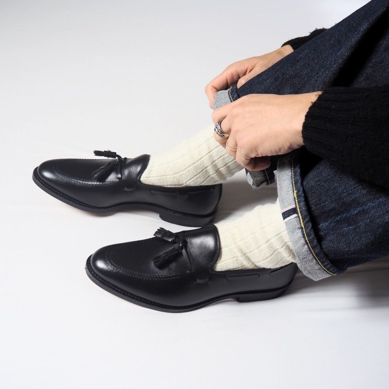アレンエドモンズ　ローファー タッセルローファー 革靴 ae-grayson-black-12.jpg