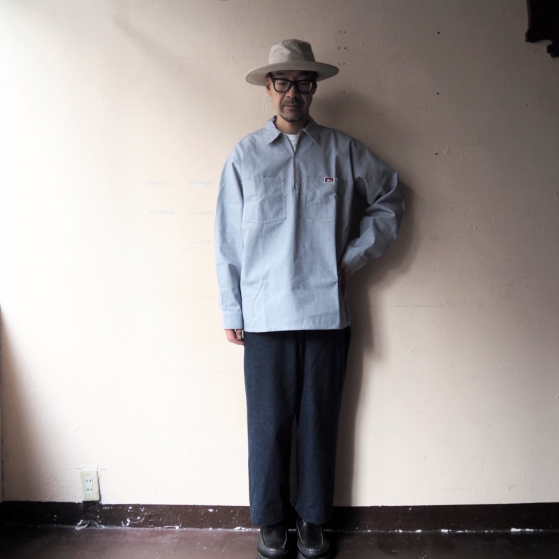 BEN DAVIS（ベンデイビス） ハーフジップワークシャツ 1/2 ZIP LONG