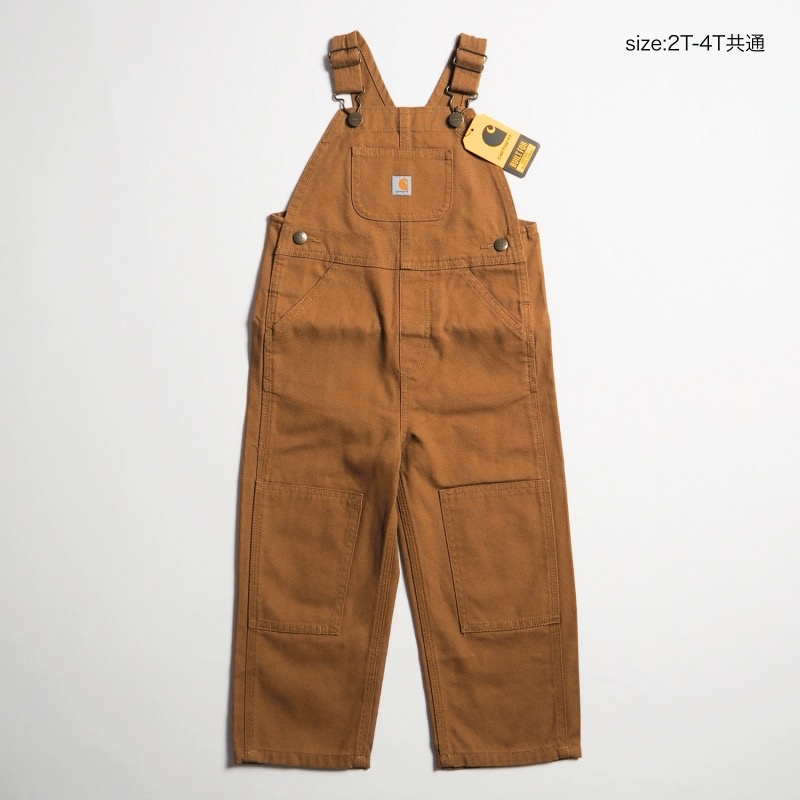 新品！！　carhartt キッズオーバーオール　ブラウン CARHARTT KIDS BIB OVERALL TODDLER SIZE 2T～4T