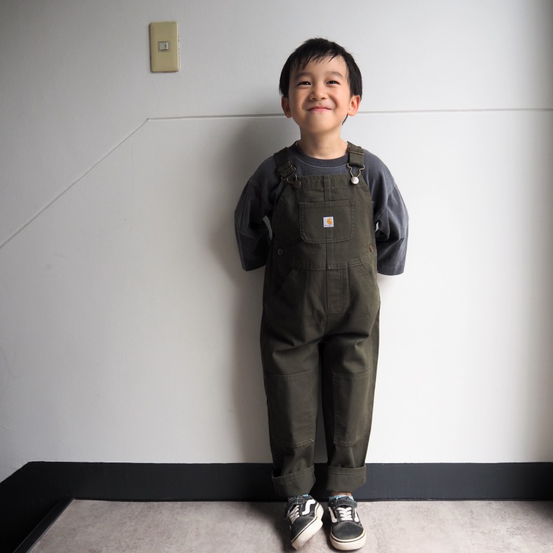 希少　ヴィンテージカーハート　キッズ　オーバーオール　アメリカ製 希少 ヴィンテージカーハート キッズ オーバーオール アメリカ製