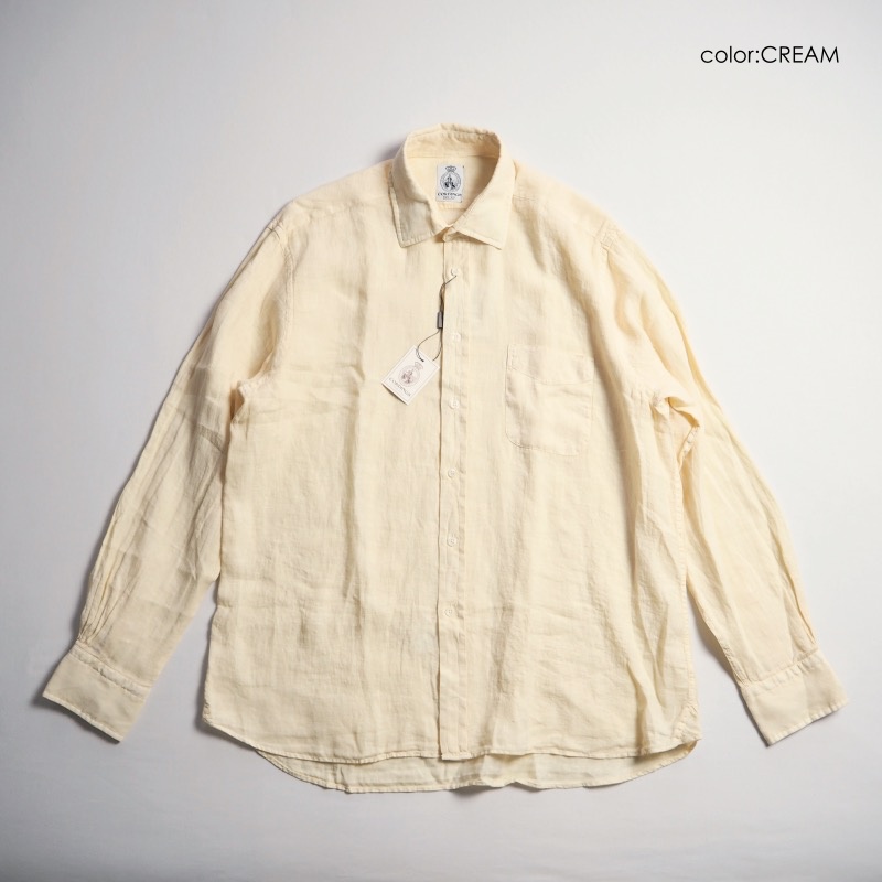 CORDINGS コーディングス リネンレギュラーシャツ SHJ276 VINTAGE  LINEN SHIRT / 3カラー