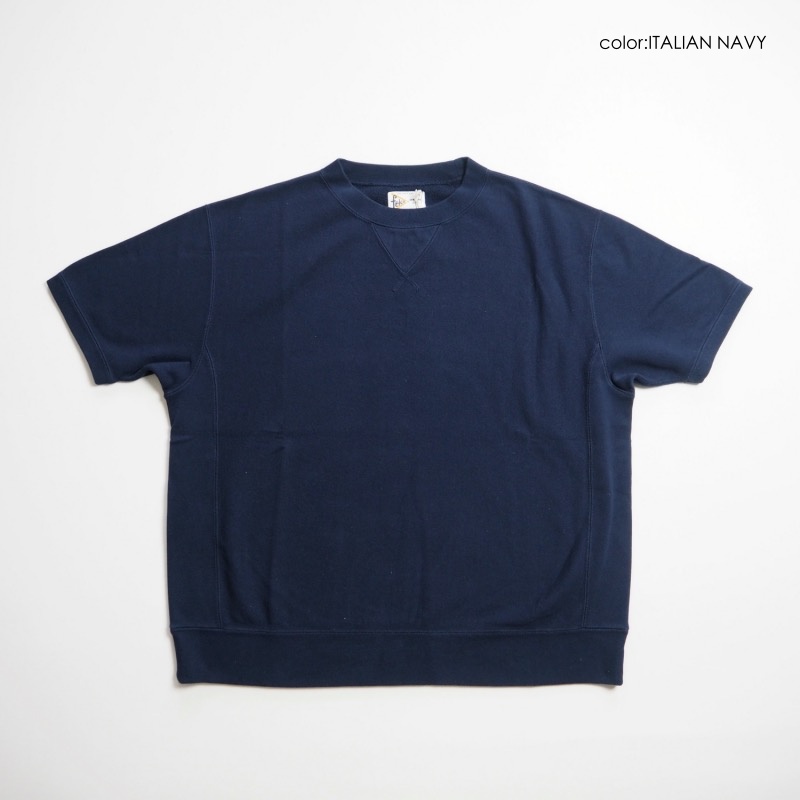【美品】Felco フェルコ　半袖スウェット　厚手Tシャツ felco-of052-italiannavy-1a.jpg
