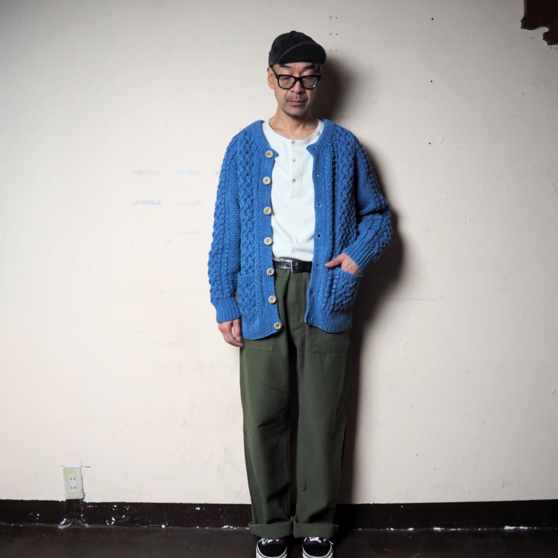 INVERALLAN（インバーアラン） インディゴコットンクルーネック