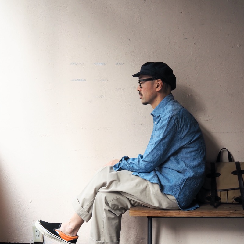 美品　ニューヨークハット　ビッグキャスケット　黒　XL BEAMS（ビームス）の「NEW YORK ハット / レザー ビッグアップル