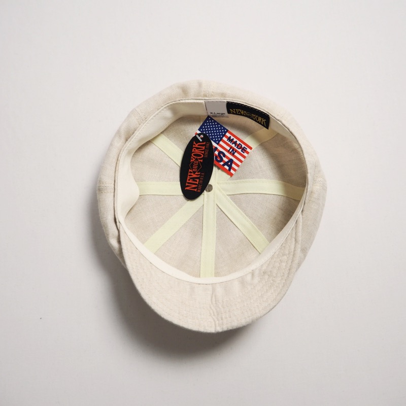 ニューヨークハットUSA製Linen SpitfireリネンOatmeal新品M NEW YORK HAT ニューヨークハット リネンキャスケット LINEN