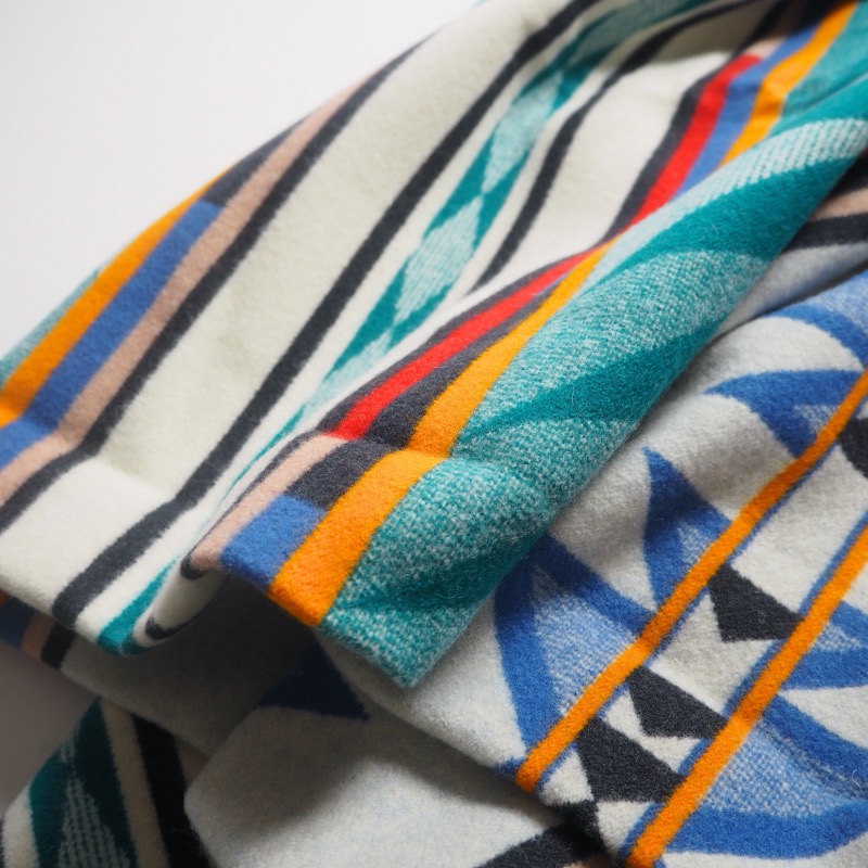  × Pendleton Peak Pendleton Hole Jackson – Blanket Reflections Teton カラフルブランケット アウトドア寝具