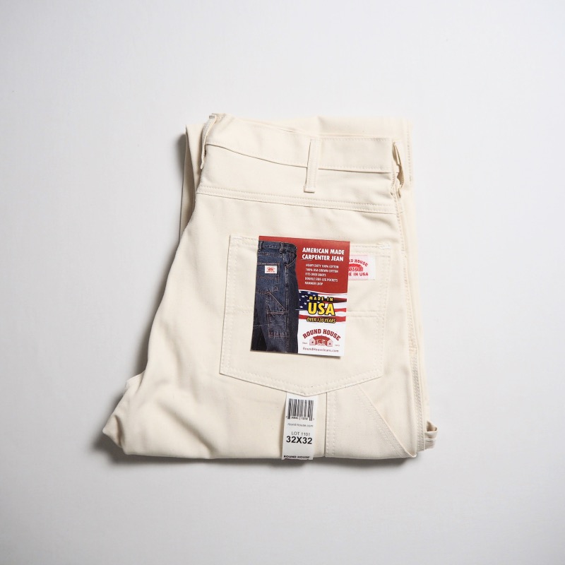 round house ダブルニーオーバーオールusa製 ROUND HOUSE（ラウンドハウス） MADE IN USA ダブルニーペインター
