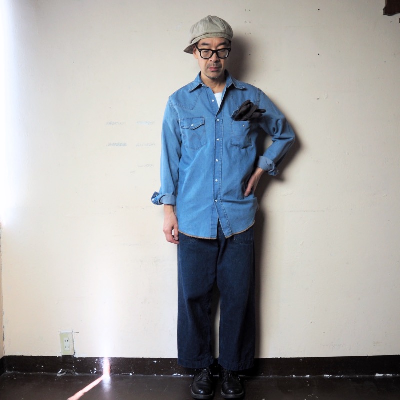 Wrangler（ラングラー） デニムウエスタンシャツ 70127SW / STONE WASH