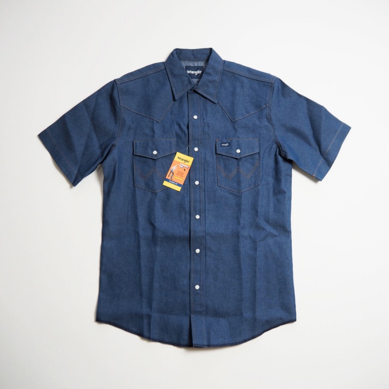<CGS.×Wrangler> デニム ウエスタン シャツ Wrangler（ラングラー） 半袖デニムウエスタンシャツ MS3127B / RIGID