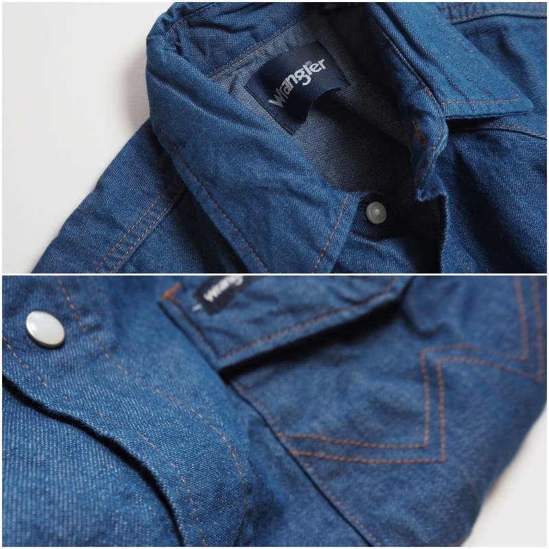 Wrangler（ラングラー） 半袖デニムウエスタンシャツ MS3127B / RIGID
