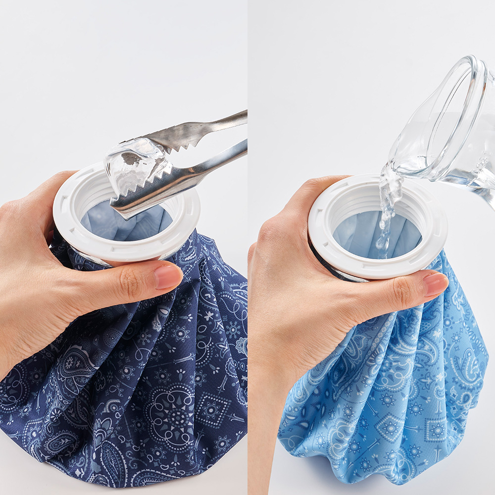 スプレー付き 氷嚢 2WAY 氷のう アイスバッグ ミストシャワー 大口径 ベルト付 アイシング 冷却 冷感 関連画像2