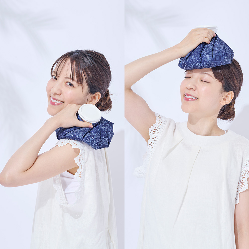 スプレー付き 氷嚢 2WAY 氷のう アイスバッグ ミストシャワー 大口径 ベルト付 アイシング 冷却 冷感 関連画像4