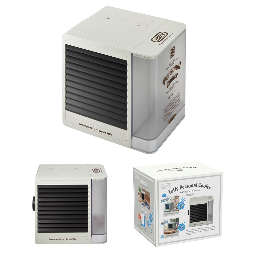 Toffy スポットクーラー 冷風機 扇風機 小型 一人用 卓上 クーラー