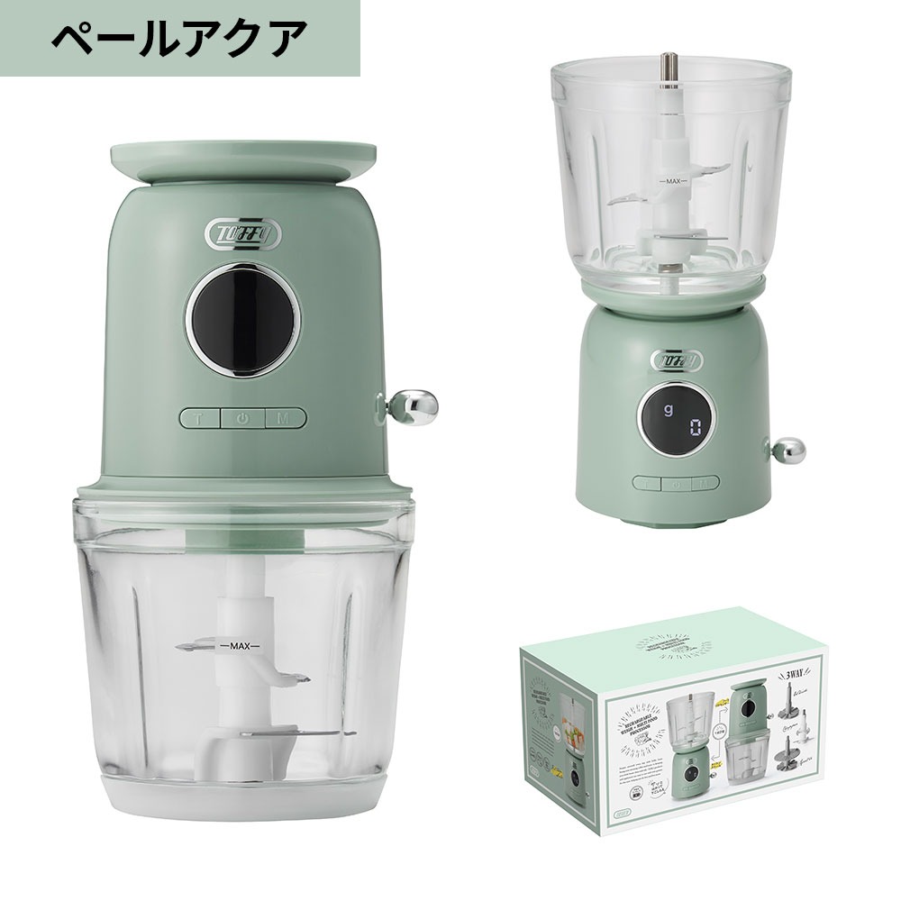 Toffy ミキサー K-CH2 電動 フードチョッパー デジタルスケール おろし