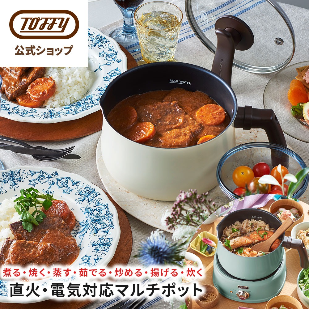 電気鍋 グリル鍋 マルチポット トフィー K-HP4 直火対応 一人用 二人用