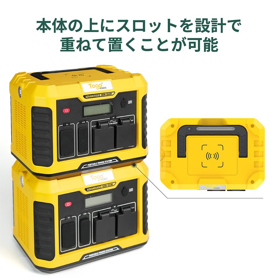 Togo POWER ポータブル電源 650 大容量176000mAh/634Wh 純正弦波