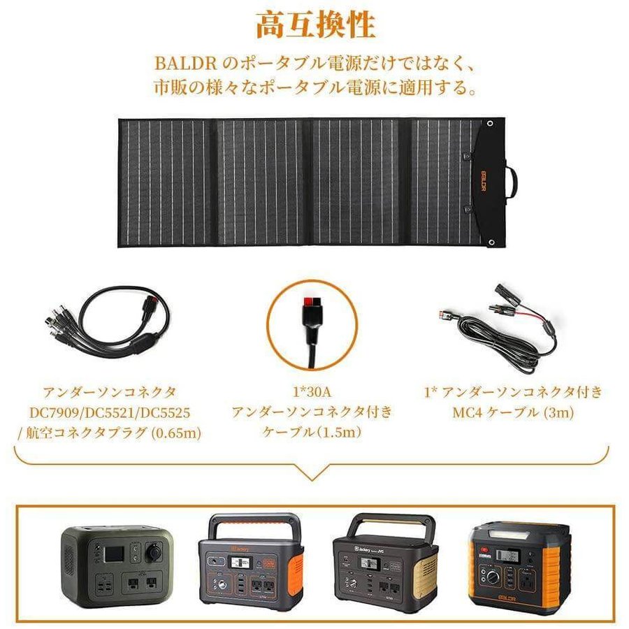 BALDR ソーラーパネル 120W 最新型 スマホソーラーチャージャー 高変換効率 DC出力 折り畳み式ポータブルソーラー充電器  :PIONEER120W:TOGO POWER - 通販 - Yahoo!ショッピング