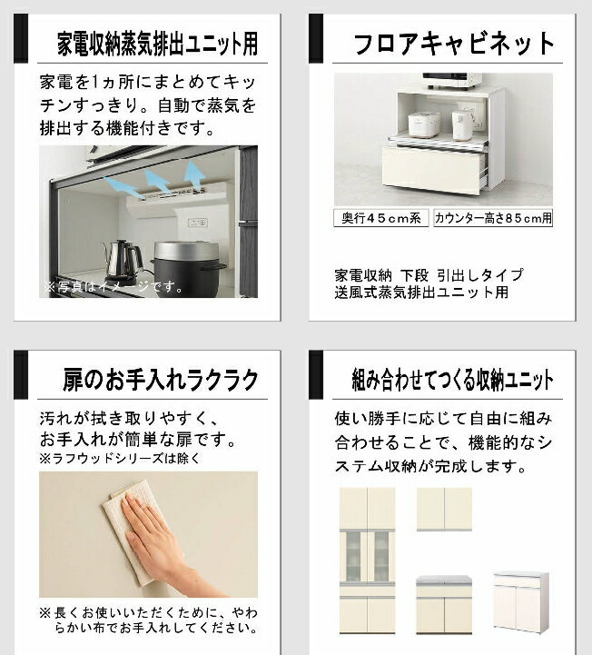 LIXIL（リクシル） 壁付型 食器棚 シエラS 間口幅180cm カップボード+