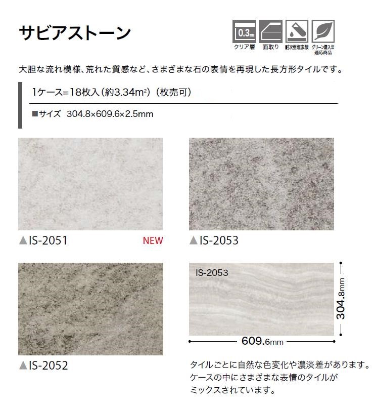 サンゲツ（SANGETSU） 【枚売】ストーン床材 石目 サビアストーン