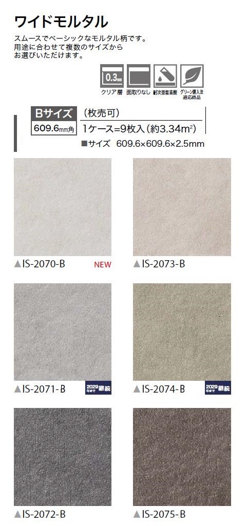 サンゲツ（SANGETSU） 【枚売】ストーン床材 石目 ワイドモルタル