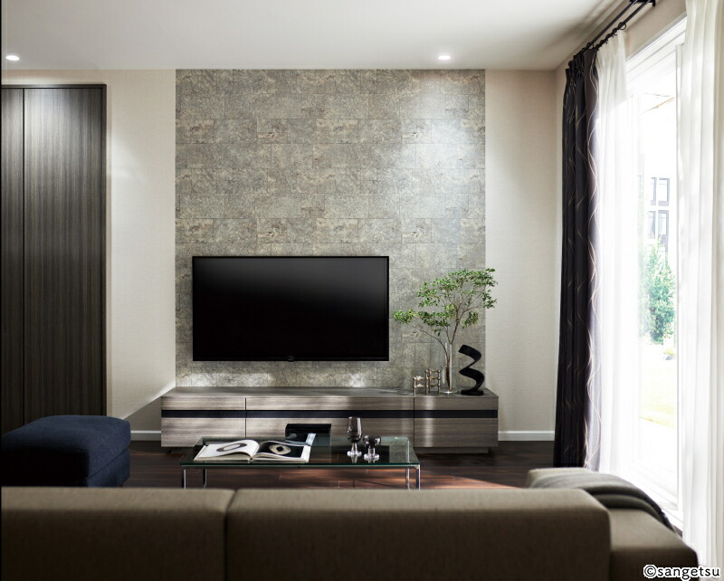 サンゲツ（SANGETSU） 国産壁紙 のりなしタイル・レンガ 準不燃 防かび