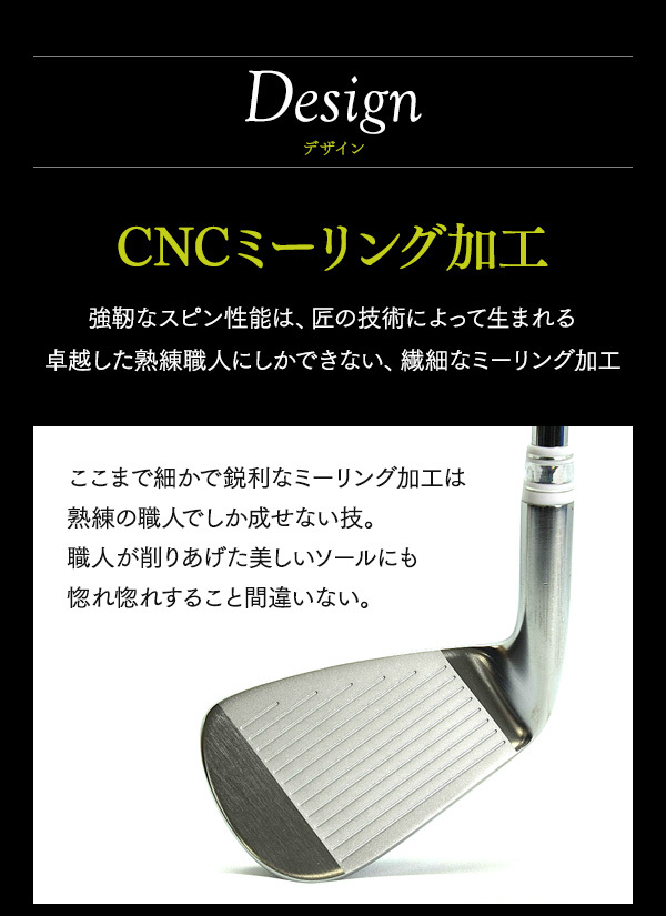 アイアンセット CNC 軟鉄鍛造 6本セット 3タイプ #5 6 7 8 9 PW