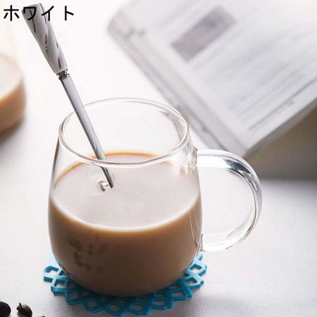 ラウンドマグ4個セット 満水容量400ml 耐熱ガラス かわいい おしゃれ ガラス コップ カップ コーヒー 珈琲 お茶 ティー シンプル 耐熱ガラス ガラス レトロ｜toistore｜05