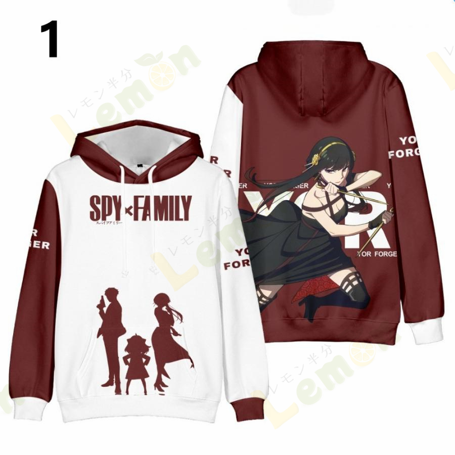 SPY×FAMILY スパイファミリーアーニャパーカー トップス メンズ 女 可愛い コスプレ衣装 子供用 大人 通学通勤 春秋冬コート ハロウィン仮装変装 ぼうし｜toivo-shop｜02