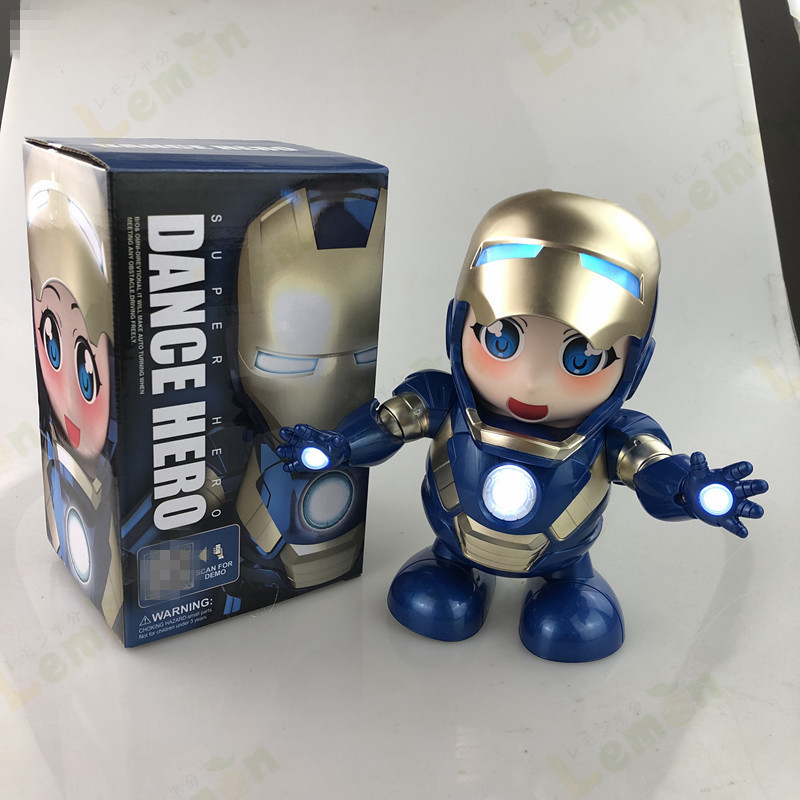 アイアンマン スパイダーマン ロボットのled音楽フラッシュ