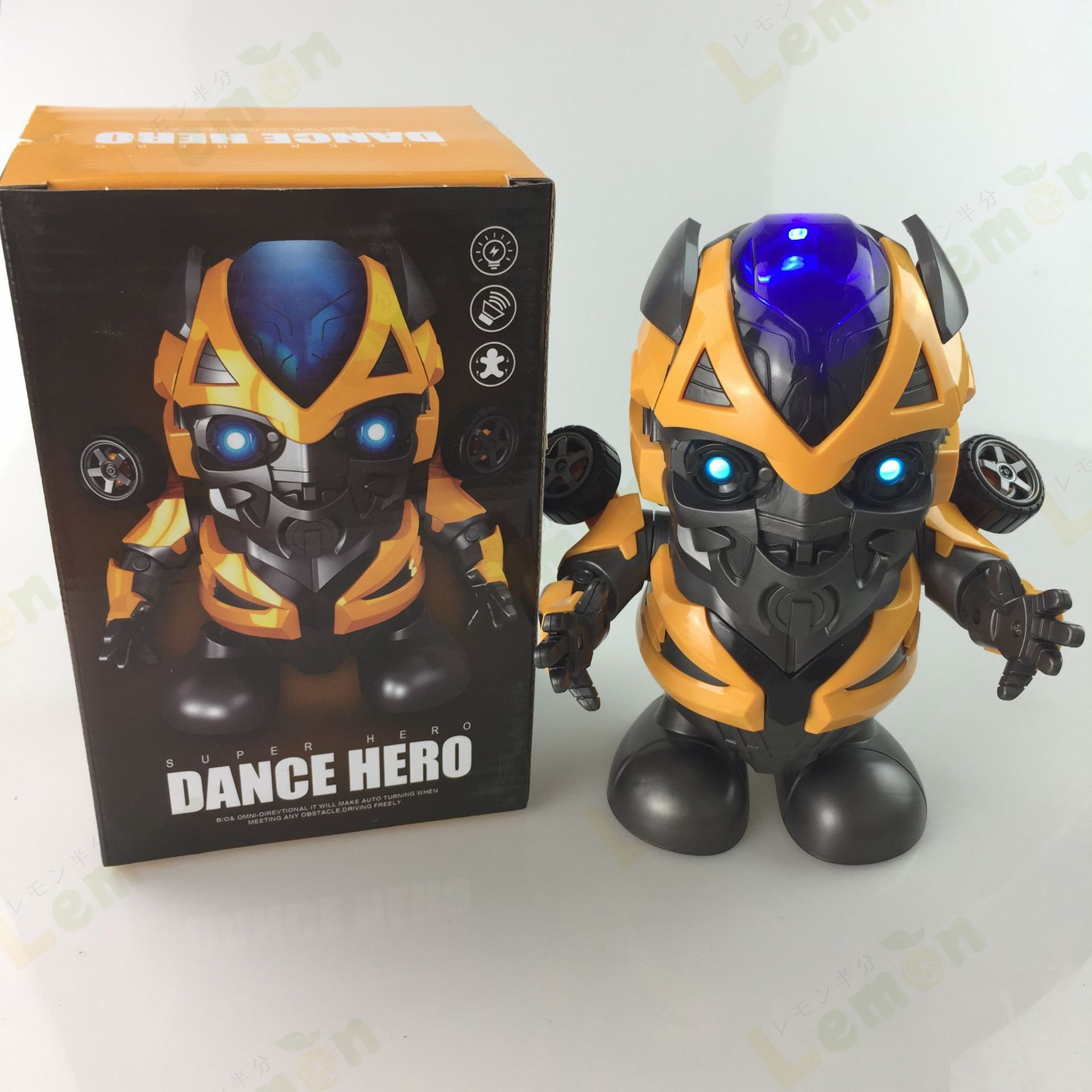 アイアンマン スパイダーマン ロボットのled音楽フラッシュ