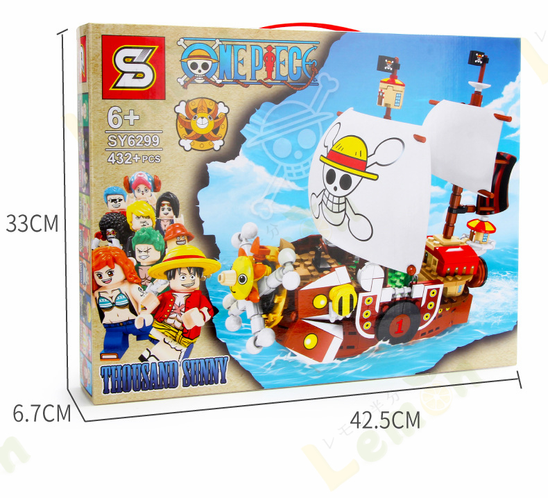 レゴ互換　ワンピース　サウザンドサニー号　432ピース サウザンドサニー号 432+PCS レゴ 互換 ブロック ルフィ ソロン
