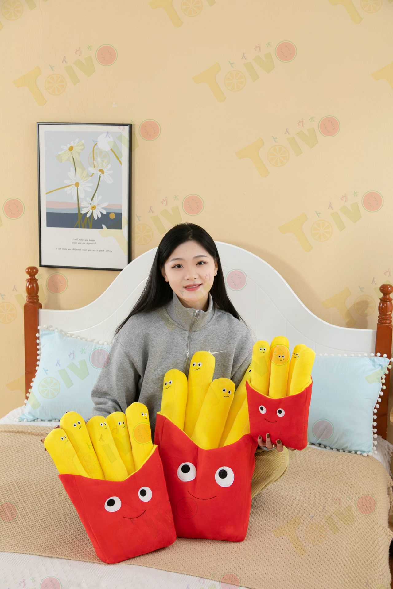 フライドポテト ぬいぐるみ 可愛い ポテトチップス抱き枕