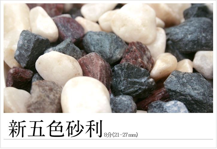 人気ショップが最安値挑戦 新五色砂利 8分 約21 27mm 100kg kg 5袋 庭 ガーデニング 園芸 敷き砂利 防犯用 おしゃれ 魅了 Zoetalentsolutions Com