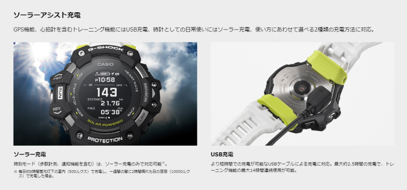 G-SHOCK ジーショック GBD-H1000-1JR 心拍計＋GPS機能搭載 G-SQUAD
