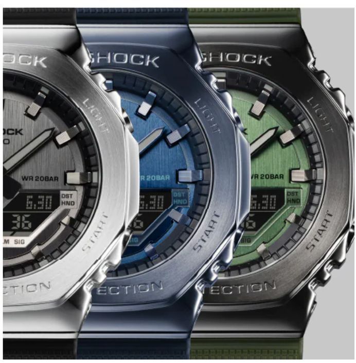 G-SHOCK 腕時計　GM-2100B-3AJF ラバー　グリーン　未使用品 G-SHOCK ジーショック GM-2100B-3AJF メタルカバード耐衝撃構造
