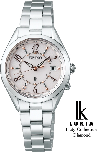 【特典付き】 SEIKOルキア LUKIA SSQV077 ソーラー電波時計 レディコレクション ダイヤモンド レディース腕時計