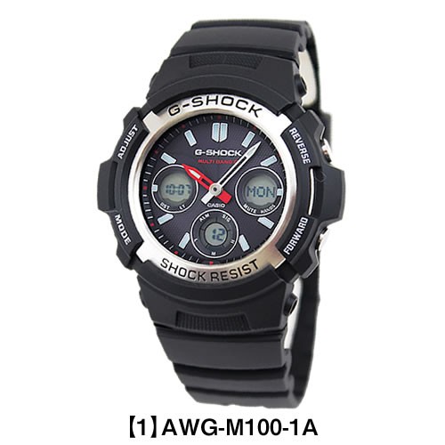 G-SHOCK 電波ソーラー ジーショック Gショック メンズ 腕時計 時計 アナログ 防水 AWG-M100A-1A AWG-M100B-1A  AWG-M100SB-2A カシオ CASIO 中学生 高校生