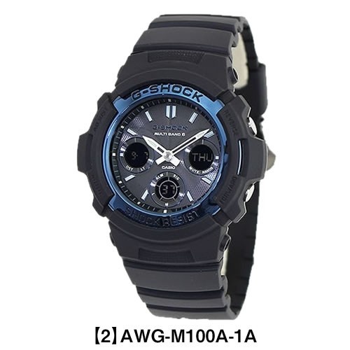 高品質安い値下！新品 送料無料 G-SHOCK 電波ソーラー AWG-M100SB-2A 腕時計(デジタル)