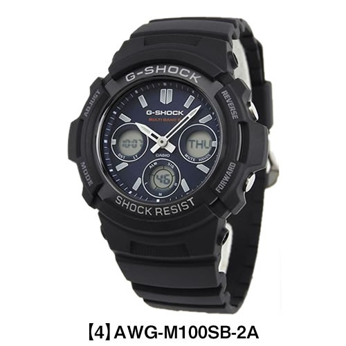 g-shock 電波ソーラー アナログ 針 ジーショック Gショック G-SHOCK メンズ 腕時計 時計 AWG-M100A-1A  AWG-M100B-1A AWG-M100SB-2A 中学生 高校生｜tokeiten｜05