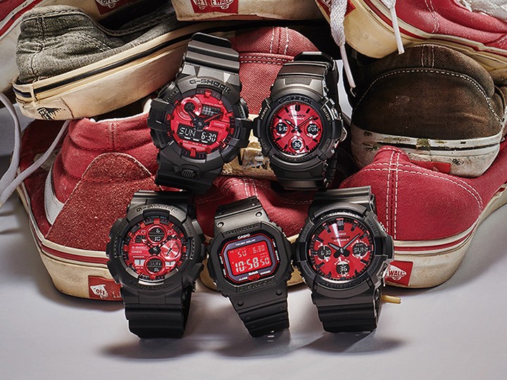 G-SHOCK Gショック CASIO カシオ GA-140AR-1AJF Black and Red Series