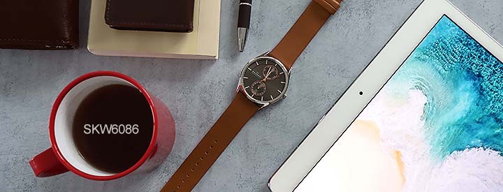 SKAGEN スカーゲン SKW6086 海外モデル メンズ 腕時計 革バンド