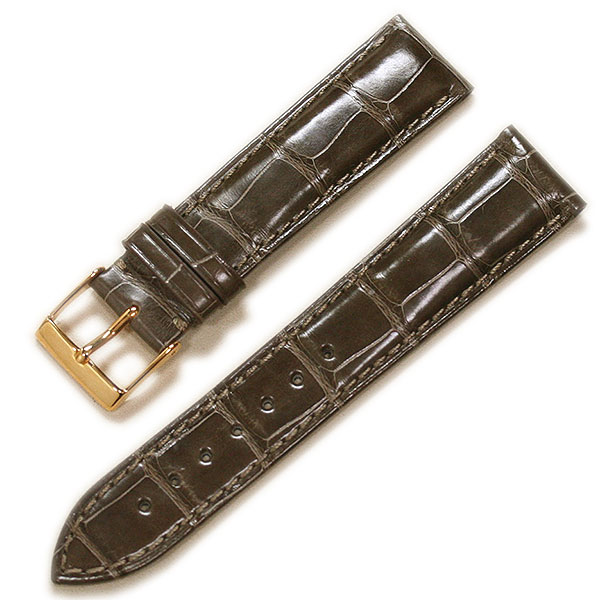 カシス　アドナラカウチック　マット　アリゲーター　グレー　裏ラバー　19mm CASSIS カシス アドナラカウチック シャイニー アリゲーター