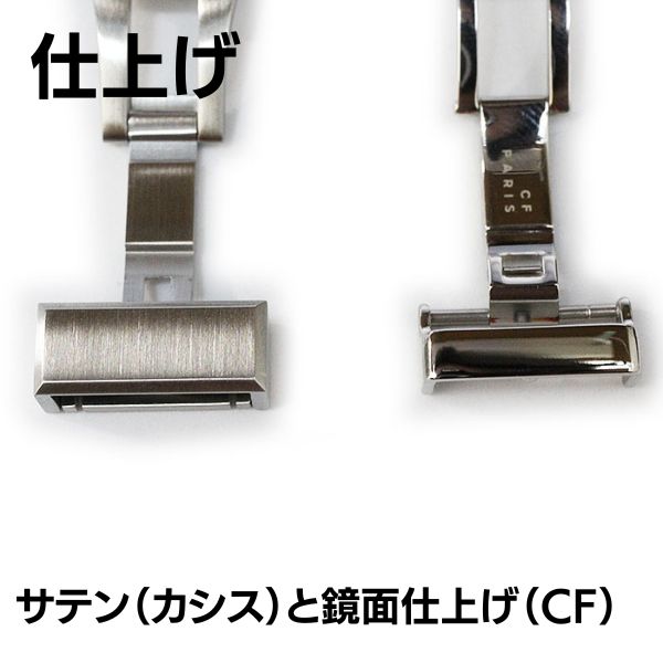 ヒルシュ HIRSCH DUKE＋カシス CASSIS Dバックル（サテン仕上） CASSIS（カシス） 【最新】Dバックル 薄型 両開き 16mm 18mm 20mm 金具