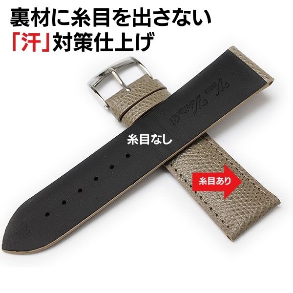 ジャンルソー　革ベルト　アリゲーター　ダークネイビー　新品 受注生産・パターンオーダー】ジャンルソー リザード トカゲ革