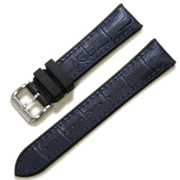RASINオリジナル クロコダイル 裏ラバーグリーン 22mm-20mm RASINオリジナル クロコダイル 裏ラバーグリーン 22mm-20mm（冬