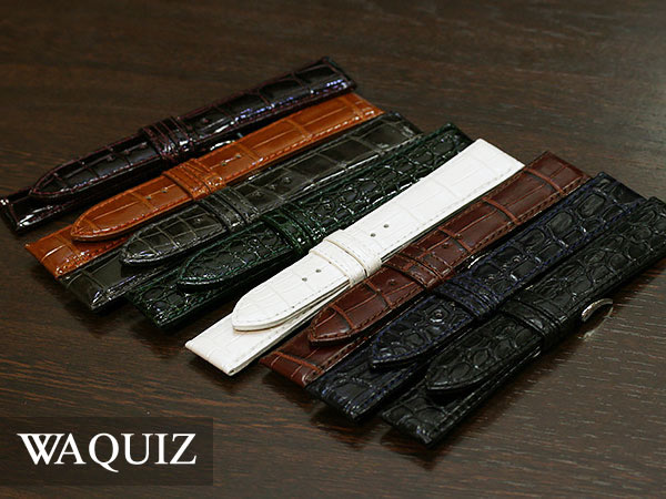 SEIKO（セイコー） ワクイズ クロコダイル 時計ベルト 日本製 本革
