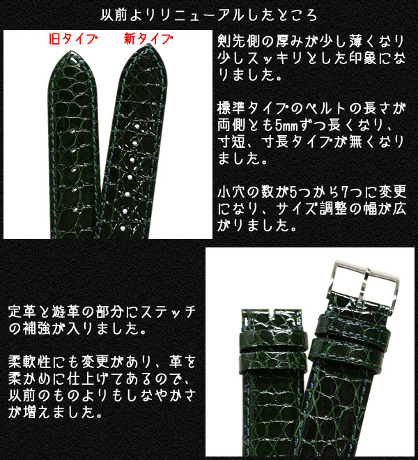 新品未使用 セイコー 純正 クロコダイルベルト 20mm ワニ革 SEIKO SEIKO セイコー 時計ベルト 20mm ワニ革 クロコダイルバンド