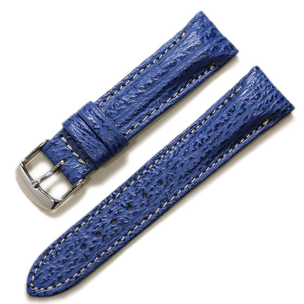 ミモザ シャーク サメ革 時計ベルト 20mm 22mm 24mm : 時計ベルト専門