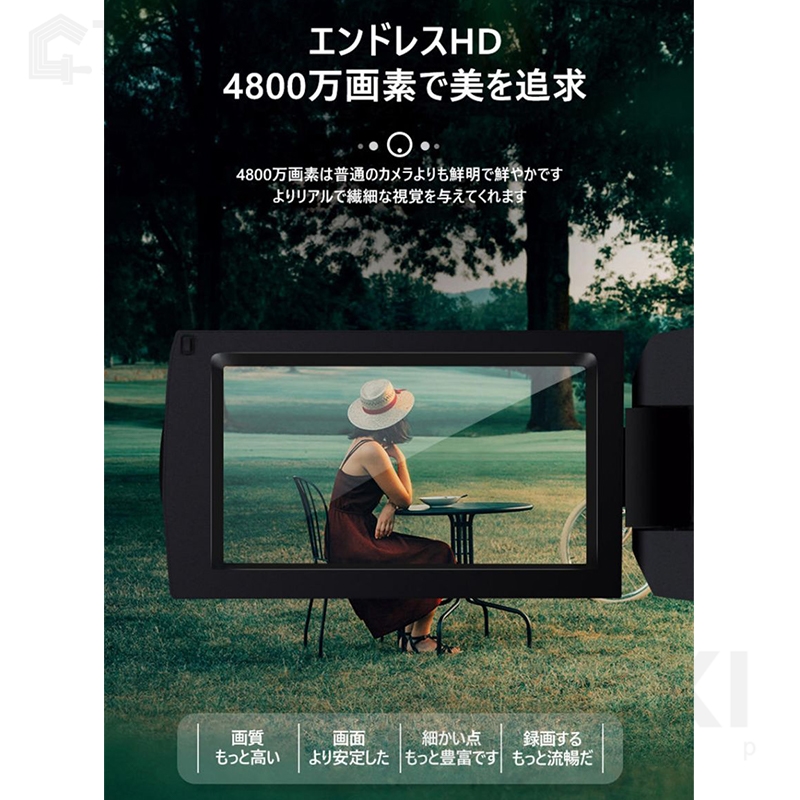 商い ビデオカメラ 4K DVビデオカメラ 4800万画素 デジタルビデオ