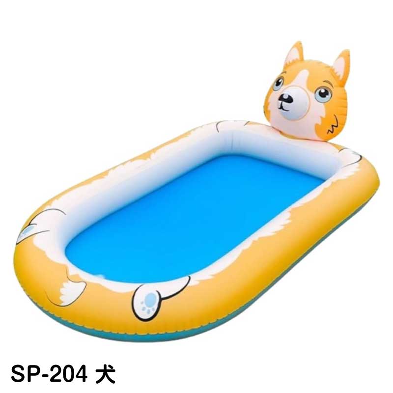 【在庫処分】噴水プール 子供用 水遊び 噴水マット プレイマット ビニールプール ウォーター 親子遊び 庭遊び 子供の水遊びプール 約170cm おもちゃ 夏 キッズ |  | 02